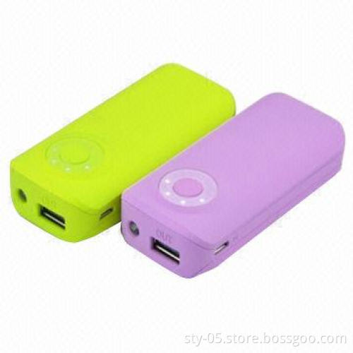 Fashionable Power Banks with Emergency LED Flashlight and Multicolor Selection